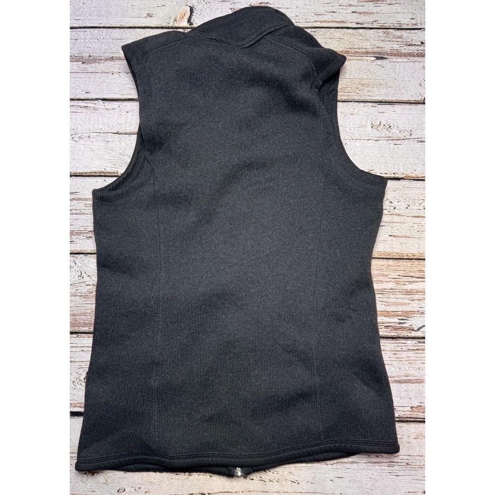 Patagonia Better Sweater Womens Small Zip‎ Jacket Vest Black Zip Pockets + Logo - Picture 6 of 6